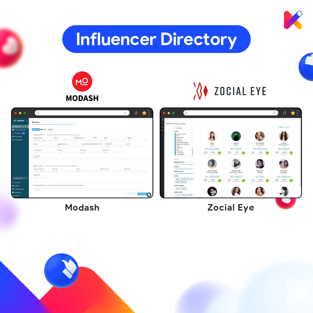 influencer directory platform